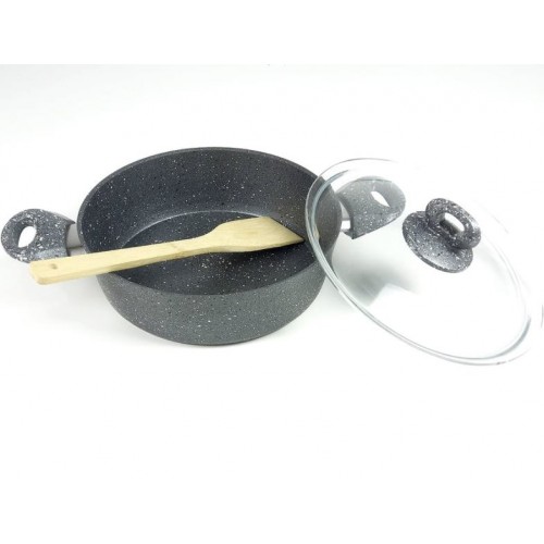 Ρηχή Κατσαρόλα Από Αλουμίνιο και Επικάλυψη Μαρμάρου